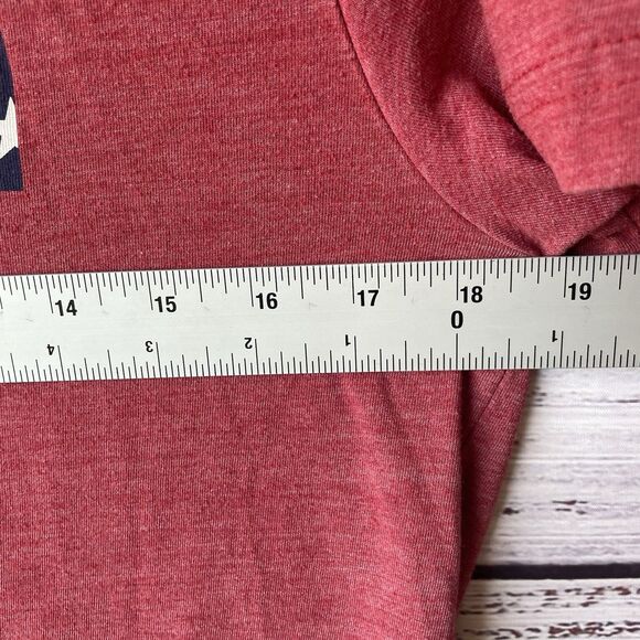 The North Face Mens Americana Logo Tee Slim Fit M Red Flag Graphic USA - Picture 6 of 6